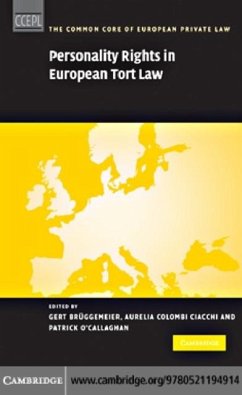 Cover Personality Rights in European Tort Law (eBook, PDF)