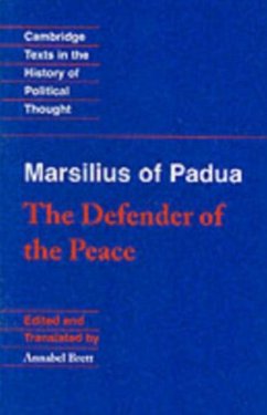 Cover Marsilius of Padua: The Defender of the Peace (eBook, PDF)