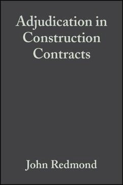 Adjudication in Construction Contracts (eBook, PDF) - Redmond, John