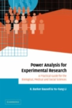 Power Analysis for Experimental Research (eBook, PDF) - Bausell, R. Barker