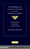 Authorship and Cultural Identity in Early Greece and China (eBook, PDF)