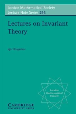 Lectures on Invariant Theory (eBook, PDF) - Dolgachev, Igor