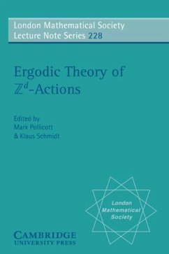 Ergodic Theory and Zd Actions (eBook, PDF)