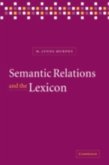 Semantic Relations and the Lexicon (eBook, PDF)