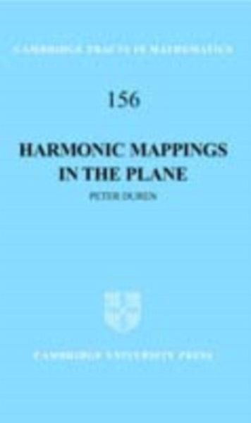Harmonic Mappings in the Plane (eBook, PDF)