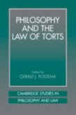 Philosophy and the Law of Torts (eBook, PDF)