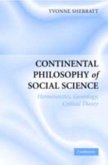 Continental Philosophy of Social Science (eBook, PDF)
