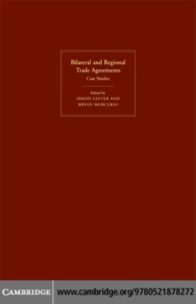 Bilateral and Regional Trade Agreements (eBook, PDF)