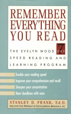 Remember Everything You Read (eBook, ePUB) - Frank, Stanley D.