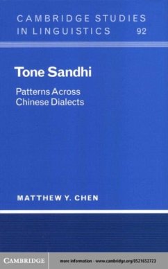 Tone Sandhi (eBook, PDF) - Chen, Matthew Y.