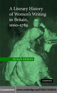 Literary History of Women's Writing in Britain, 1660-1789 (eBook, PDF) - Staves, Susan