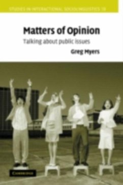 Matters of Opinion (eBook, PDF) - Myers, Greg
