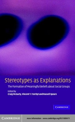 Cover Stereotypes as Explanations (eBook, PDF)
