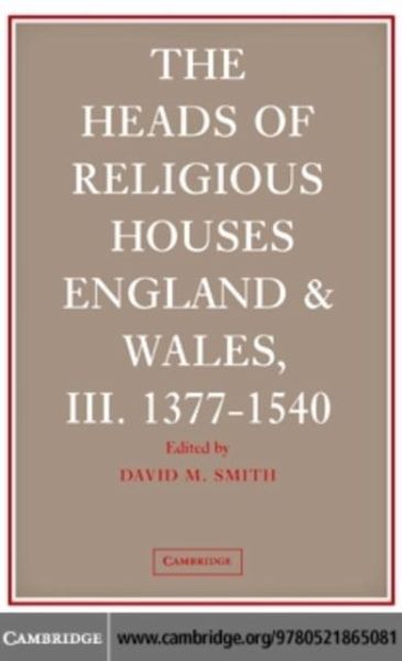 Heads of Religious Houses (eBook, PDF)