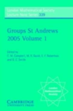 Cover Groups St Andrews 2001 in Oxford: Volume 1 (eBook, PDF)