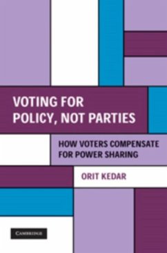 Voting for Policy, Not Parties (eBook, PDF) - Kedar, Orit