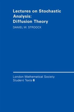 Lectures on Stochastic Analysis: Diffusion Theory (eBook, PDF) - Stroock, Daniel W.