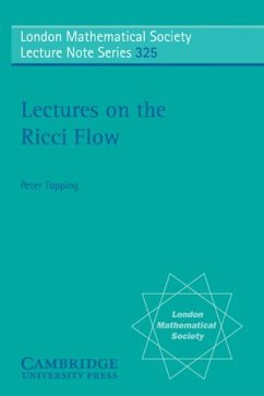 Lectures on the Ricci Flow (eBook, PDF) - Topping, Peter