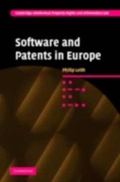 Software and Patents in Europe (eBook, PDF) - Leith, Philip