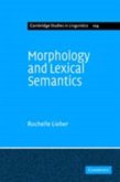 Morphology and Lexical Semantics (eBook, PDF)