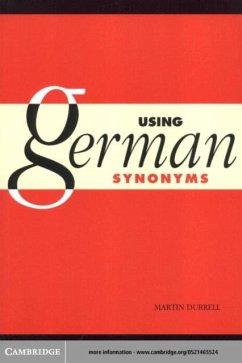 Using German Synonyms (eBook, PDF) - Durrell, Martin