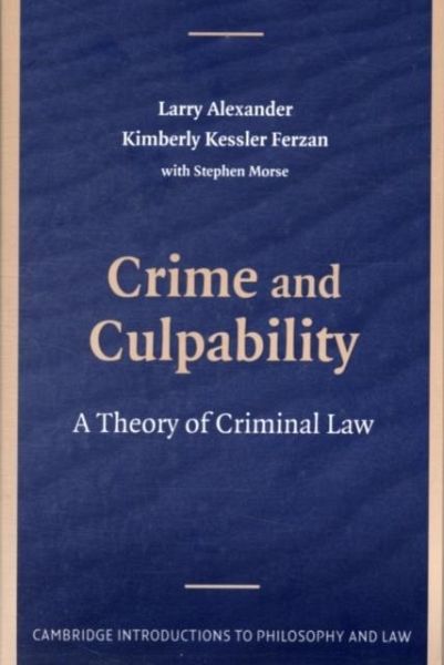 Crime and Culpability (eBook, PDF)