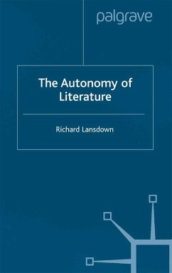 Cover The Autonomy of Literature (eBook, PDF)