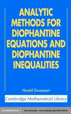 Analytic Methods for Diophantine Equations and Diophantine Inequalities (eBook, PDF) - Davenport, H.