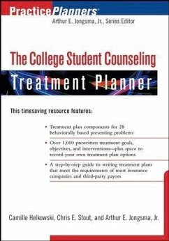 The College Student Counseling Treatment Planner (eBook, PDF) - Helkowski, Camille; Stout, Chris E.; Berghuis, David J.