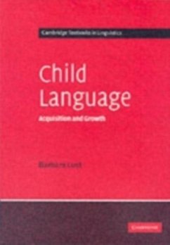 Child Language (eBook, PDF) - Lust, Barbara C.