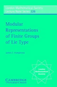 Modular Representations of Finite Groups of Lie Type (eBook, PDF) - Humphreys, James E.
