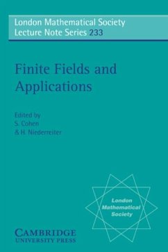 Cover Finite Fields and Applications (eBook, PDF)