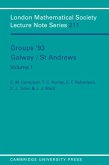 Groups '93 Galway/St Andrews: Volume 1 (eBook, PDF)