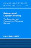 Relevance and Linguistic Meaning (eBook, PDF)