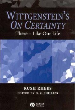 Wittgenstein's On Certainty (eBook, PDF) - Rhees, Rush