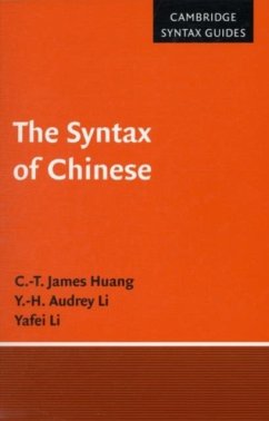 Cover Syntax of Chinese (eBook, PDF)