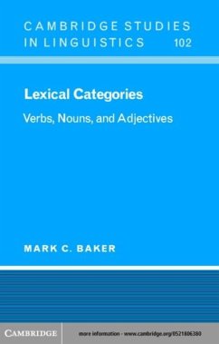 Lexical Categories (eBook, PDF) - Baker, Mark C.
