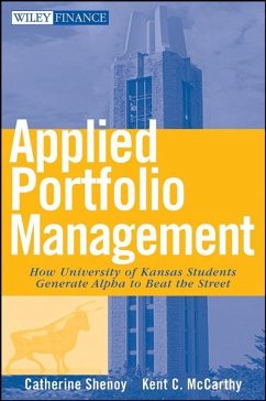 Applied Portfolio Management (eBook, PDF) - Shenoy, Catherine; Mccarthy, Kent