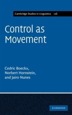 Control as Movement (eBook, PDF) - Boeckx, Cedric