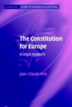 Constitution for Europe (eBook, PDF) - Piris, Jean-Claude