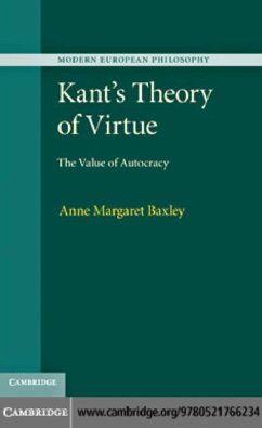 Kant's Theory of Virtue (eBook, PDF) - Baxley, Anne Margaret