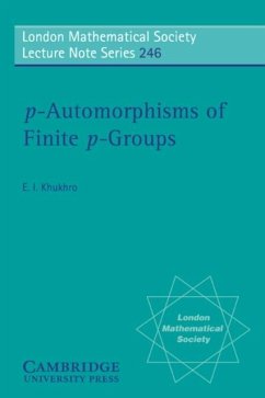 p-Automorphisms of Finite p-Groups (eBook, PDF) - Khukhro, Evgenii I.