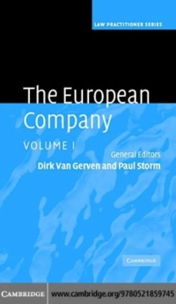 European Company: Volume 1 (eBook, PDF) European Company: Volume 1 (eBook, PDF)