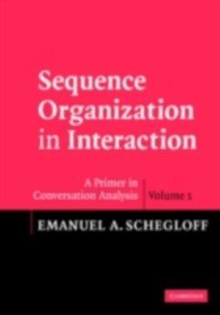 Cover Sequence Organization in Interaction: Volume 1 (eBook, PDF)