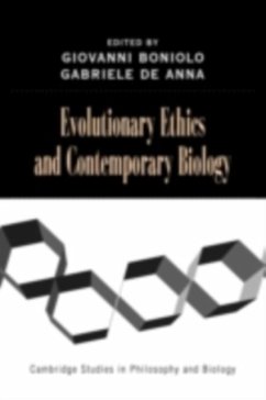 Evolutionary Ethics and Contemporary Biology (eBook, PDF)