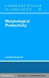 Morphological Productivity (eBook, PDF) - Bild 1