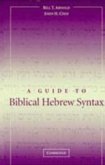 Guide to Biblical Hebrew Syntax (eBook, PDF)