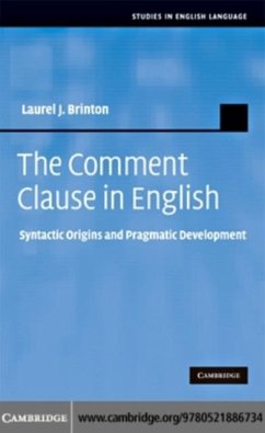 Comment Clause in English (eBook, PDF) - Brinton, Laurel J.