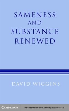 Sameness and Substance Renewed (eBook, PDF) - Wiggins, David