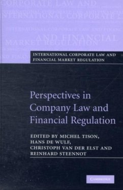 Cover Perspectives in Company Law and Financial Regulation (eBook, PDF)